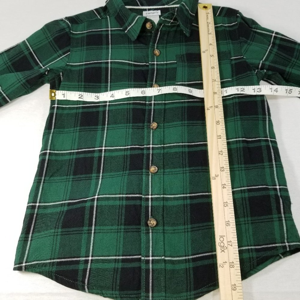 CARTER'S Button Front Shirt Boys Clothes Cotton - Picture 11 of 14